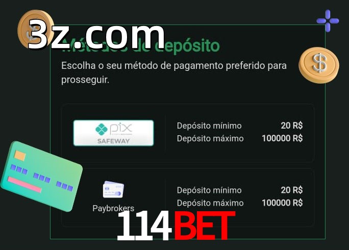 O cassino 114BETbet oferece uma grande variedade de métodos de pagamento